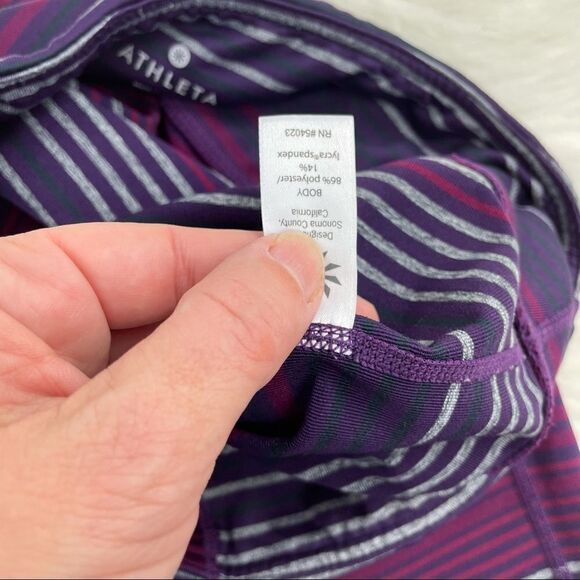 Athleta Chaturanga Striped Mid-Rise Leggings - Picture 7 of 7